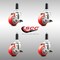 Service Caster 3 Inch 316SS Red Poly Swivel 1-1/8 Inch Expanding Stem Caster Set Brake SCC SCC-SS316EX20S314-PPUB-RED-TLB-118-4 - alternate 4